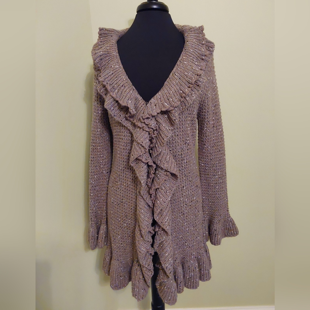 Sioni Ruffled Collared Sweater